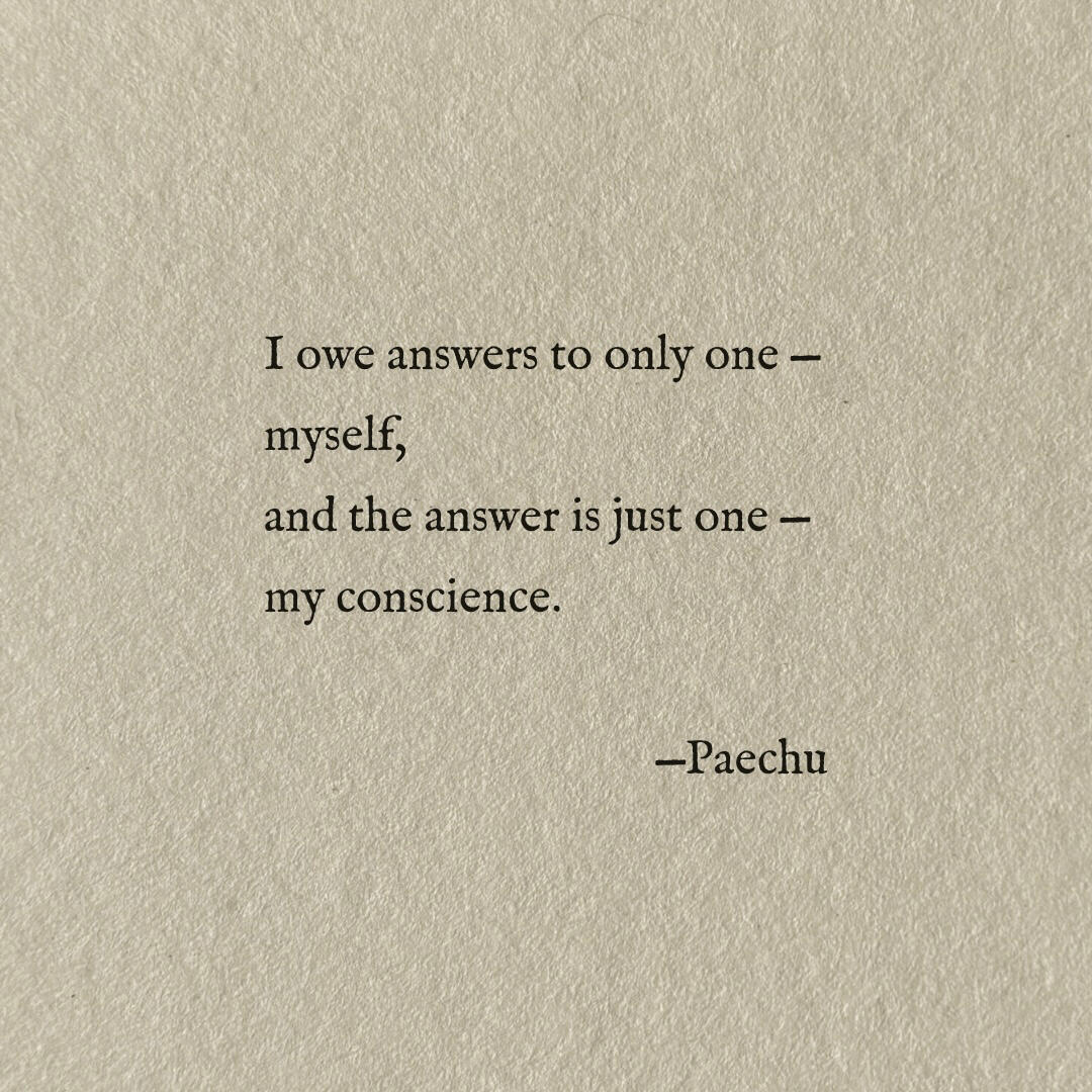 I owe answers
